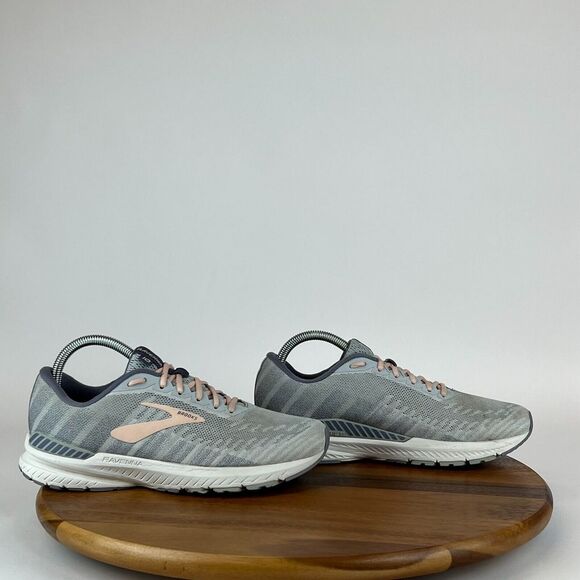 Womens Brooks‎ Ravenna 10 Gray Athletic Running Shoes Sneakers Size 8.5 B GUC - Picture 1 of 7